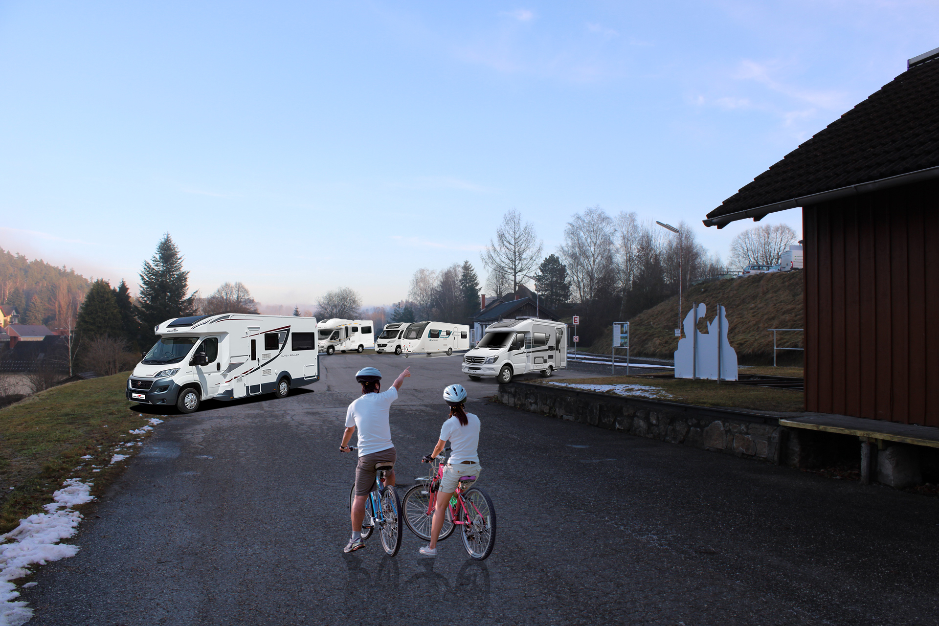 Bahnhofsbelebung durch Wohnmobil-Stellplatz